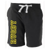 Bermuda molleton Rugby Let Noir