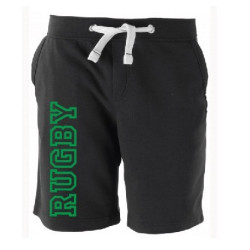 Bermuda molleton Rugby Let Noir