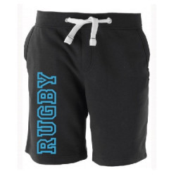 Bermuda molleton Rugby Let Noir