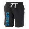 Bermuda molleton Rugby Let Noir