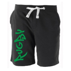 Bermuda molleton Rugby Wazted Noir