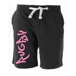 Bermuda molleton Rugby Wazted Noir