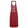 Tablier de cuisine Un Papa 100 % Rugby Rouge