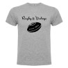 Tee Shirt Rugby & Vintage Ballon Gris