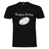 Tee Shirt Rugby & Vintage Ballon Noir