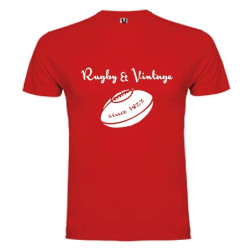 Tee Shirt Rugby & Vintage Ballon Rouge