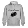 Sweat capuche Rugby & Vintage Ballon Gris