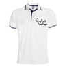 Polo Bicolore Rugby & Vintage Classic Blanc