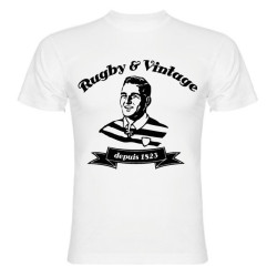 Tee Shirt Rugby & Vintage Buste Blanc