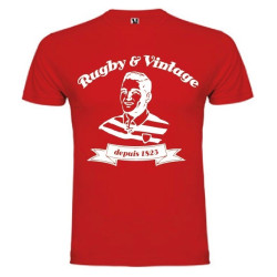 Tee Shirt Rugby & Vintage Buste Rouge