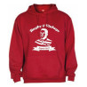 Sweat capuche Rugby & Vintage Buste Rouge
