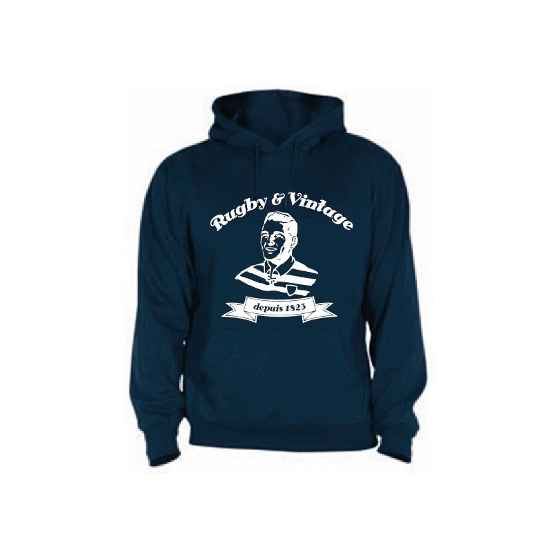 Sweat capuche Rugby & Vintage Buste Navy