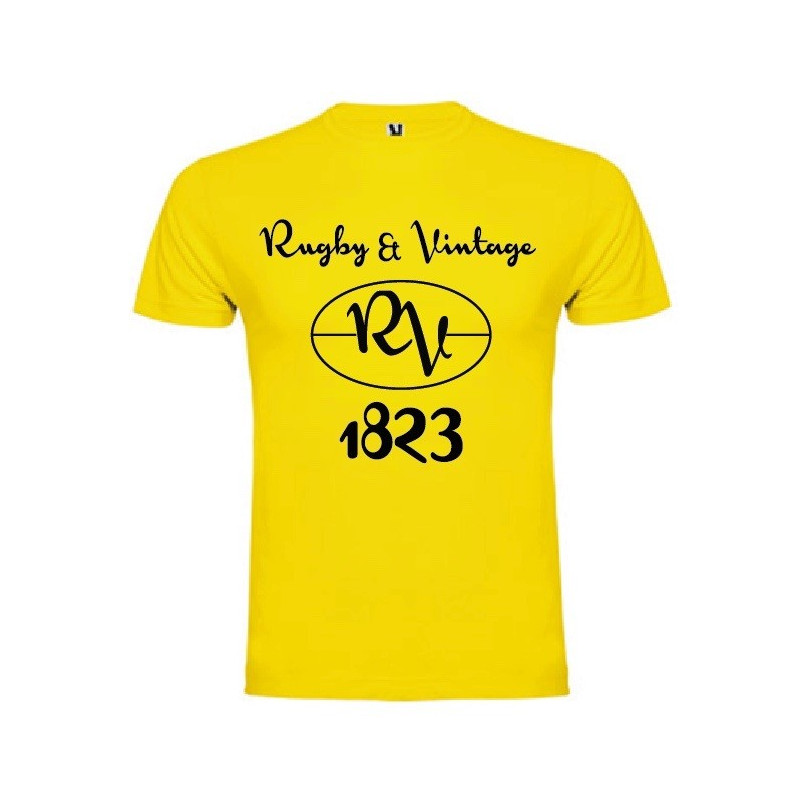 Tee Shirt Rugby & Vintage RV Jaune
