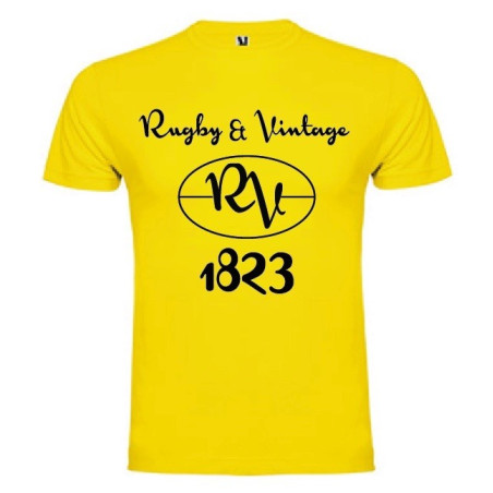 Tee Shirt Rugby & Vintage RV Jaune
