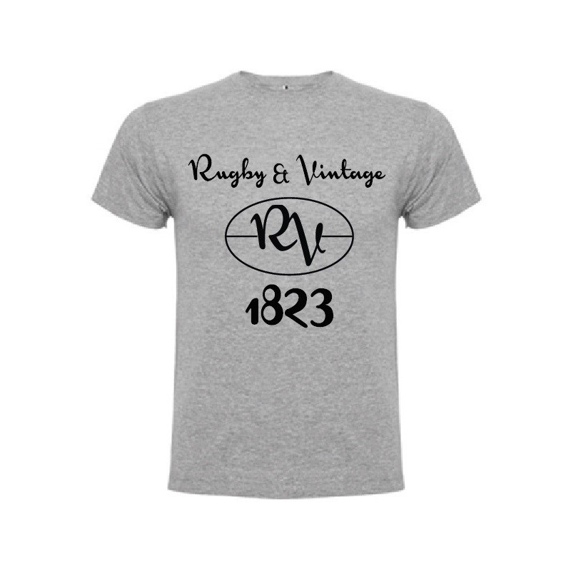 Tee Shirt Rugby & Vintage RV Gris