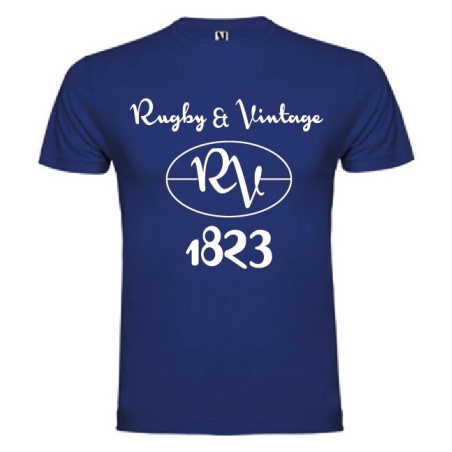 Tee Shirt Rugby & Vintage RV Bleu