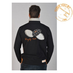 Polo Rugby ML Jus de Chaussettes Liam noir