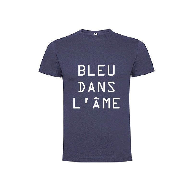 Tee Shirt Frenchie Bleu dans l'âme