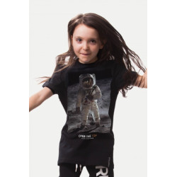 Tee Shirt Junior Mixte Rugby Division Top 14 "ASTRONAUT" Noir 