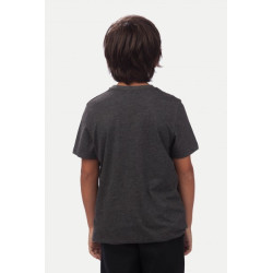 Tee Shirt Junior Rugby Division  "PUZZLE" Noir Chiné