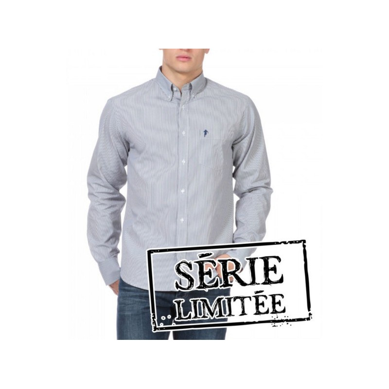 Chemise Série Limitée Chabal Rayée Marine