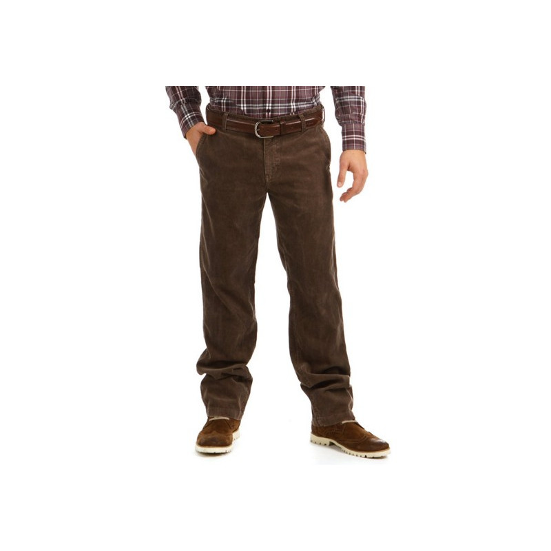 Pantalon Chino Ruckfield Marron Côtelé