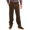 Pantalon Chino Ruckfield Marron Côtelé